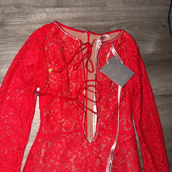 ❤️‍🔥Firm Price❤️‍🔥House of CB Lisandra red lace maxi dres - Picture 11 of 16